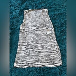 Nine West Black and White Striped Tank Top